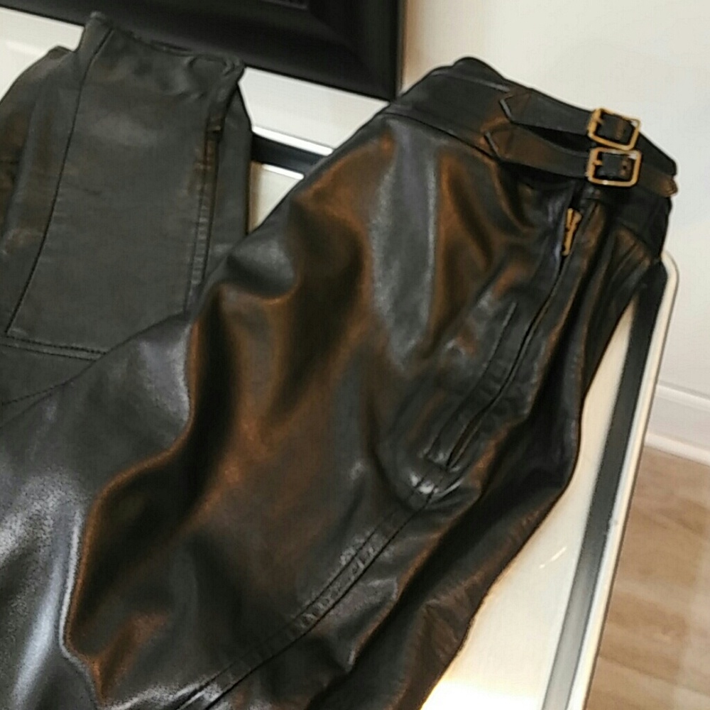 Ralph Lauren Collection leather riding pants